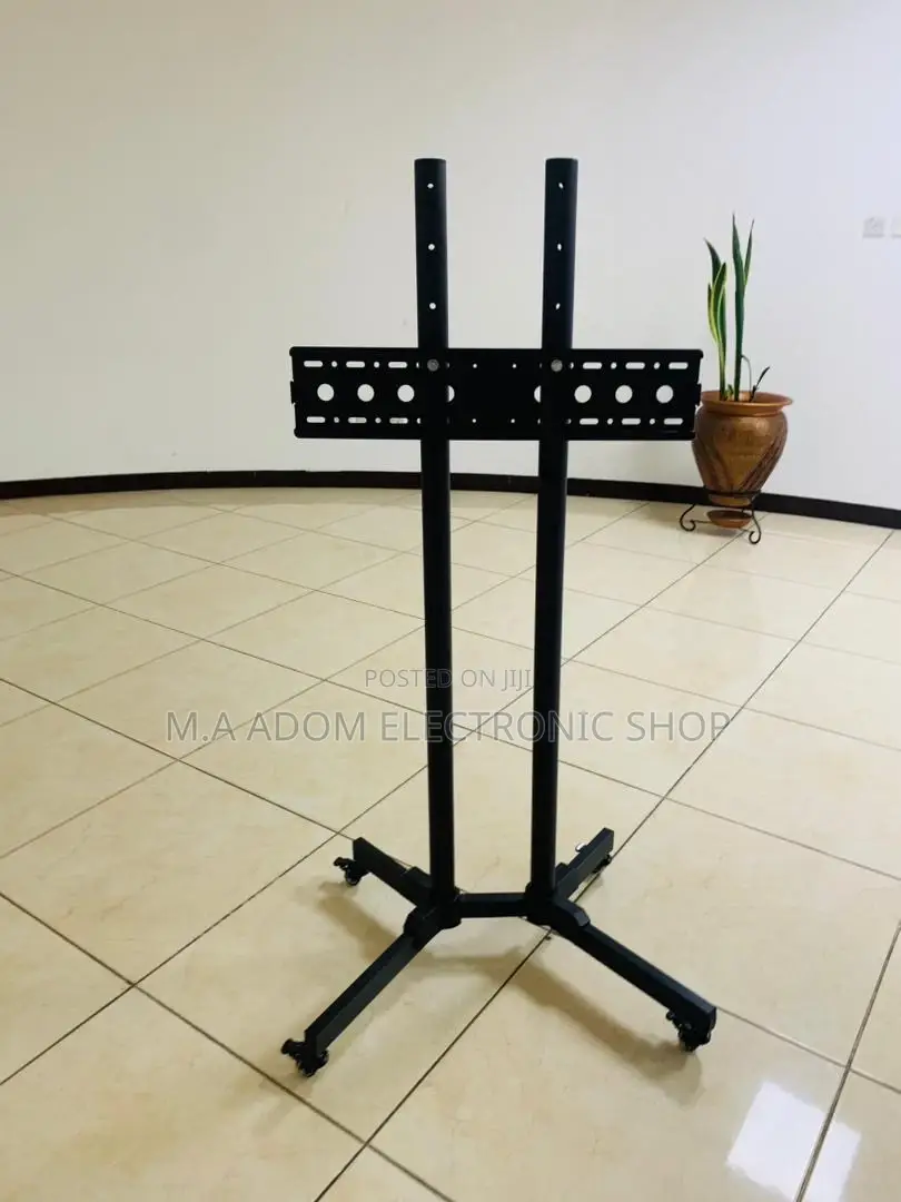 Well Design Moveable Tv Trolly for 32” to 70”(Black).