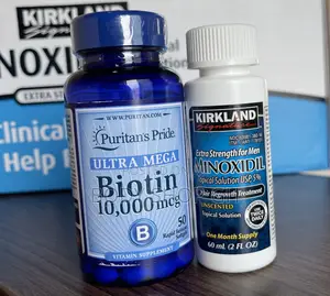Hair Regrwoth Pack - Undiluted Kirkland Minoxidil + Biotin
