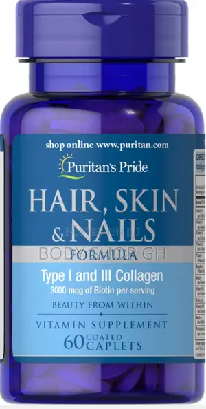Puritans Pride Hair, Skin and Nail Tabs / Biotin + Collagen