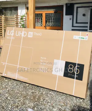 Glossy LED Black Electric 86 Inches UQ90 Smart UHD Tv