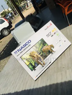Glossy Led Black Nasco Smart Electric 50 Inches Tv