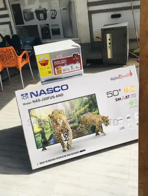 Glossy LED Smart Electric 50 Inches Nasco Black Tv