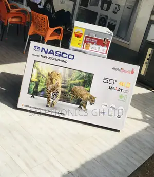 50 Inches Glossy LED Nasco Electric Smart Black Tv