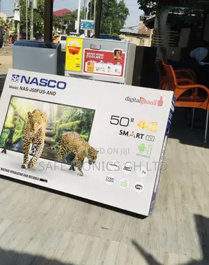 Electric Smart Black Nasco Glossy LED 50 Inches Tv