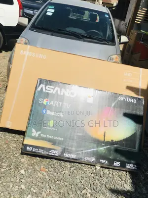 UHD Black Electric Smart Asano 50 Inches Glossy LED Tv