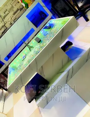 Led Center Table With Glass Top