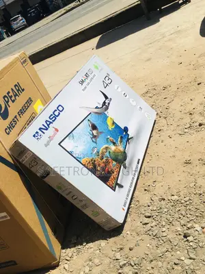 Smart Black Electric 43 Inches Glossy LED Nasco Tv