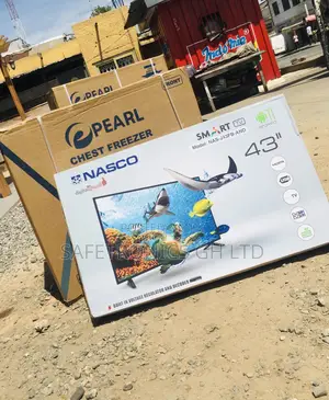  43 Inches Glossy LED Black Electric Nasco Smart Tv