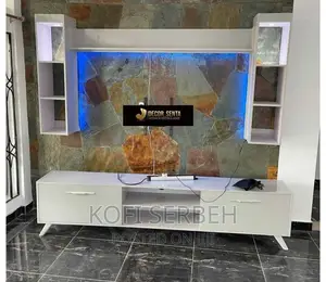 Tv Stand With a Floating Shelves