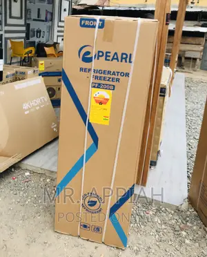 Energy Efficient Pearl Pf-200b 2 Door Electric Fridge,Gray.