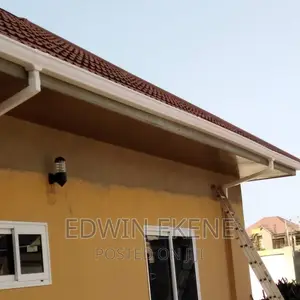 White PVC Rain Gutter
