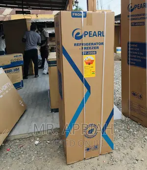 Pearl Pf-200b 2 Door Electric Refrigerator(Gray).