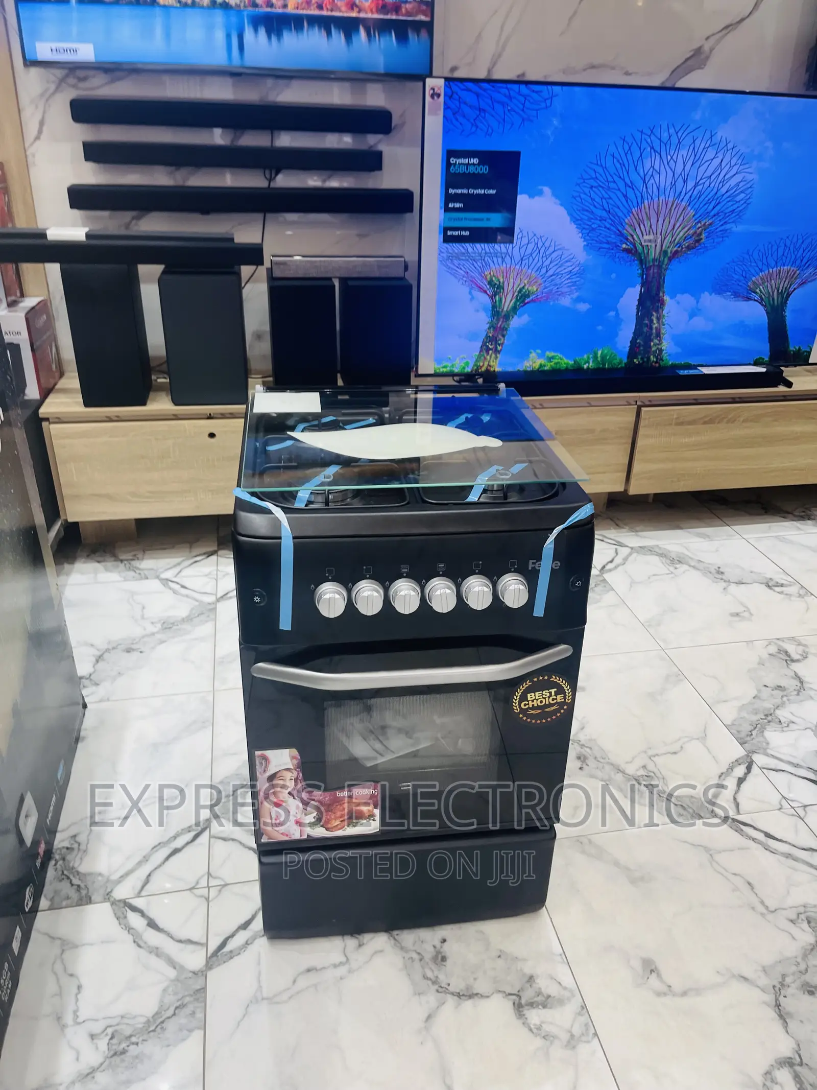 Cook Master Gas Cooker Oven Rotisserie 4burner 50/55