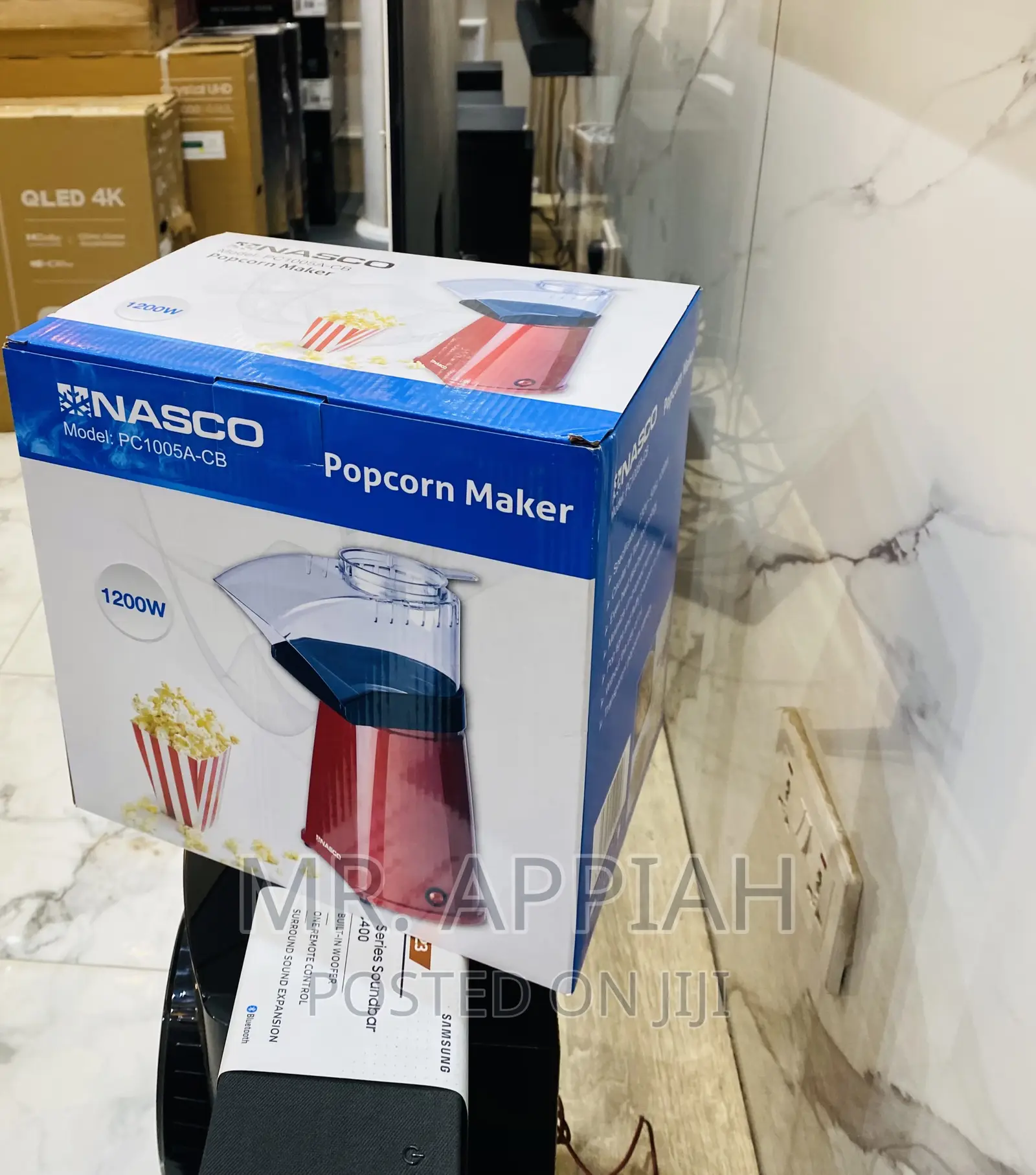 Plastic Body Nasco 1200 Watt Electric Popcorn Maker.