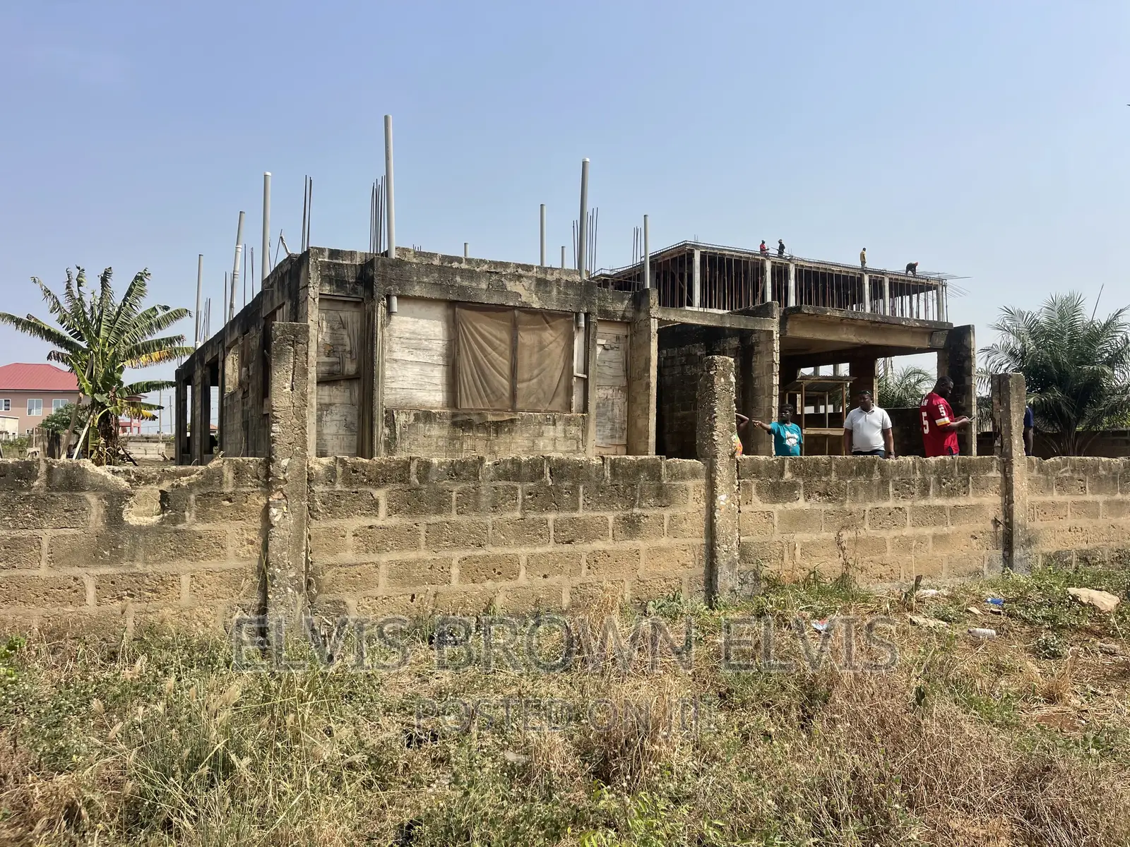 One and Half Plot With Uncomplited 4 Sale at Legon Hills