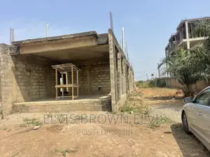 One and Half Plot With Uncomplited 4 Sale at Legon Hills