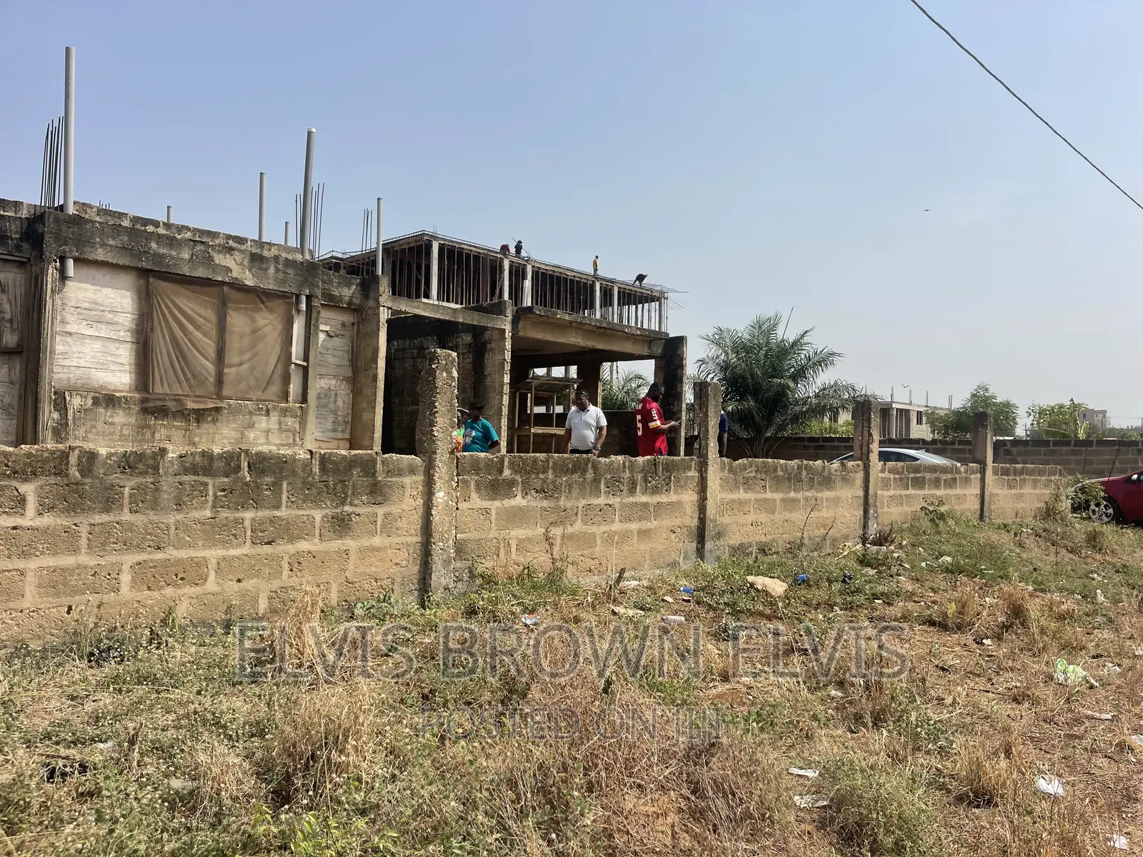 One and Half Plot With Uncomplited 4 Sale at Legon Hills