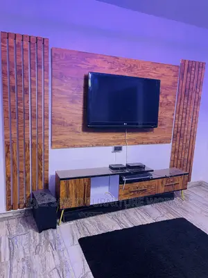 Original Tv Stand With Tv Board and Wall Panel