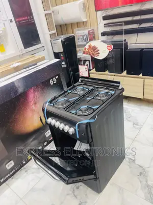 4burner Gas Cooker Oven Stove Black 50/55 Ferre 