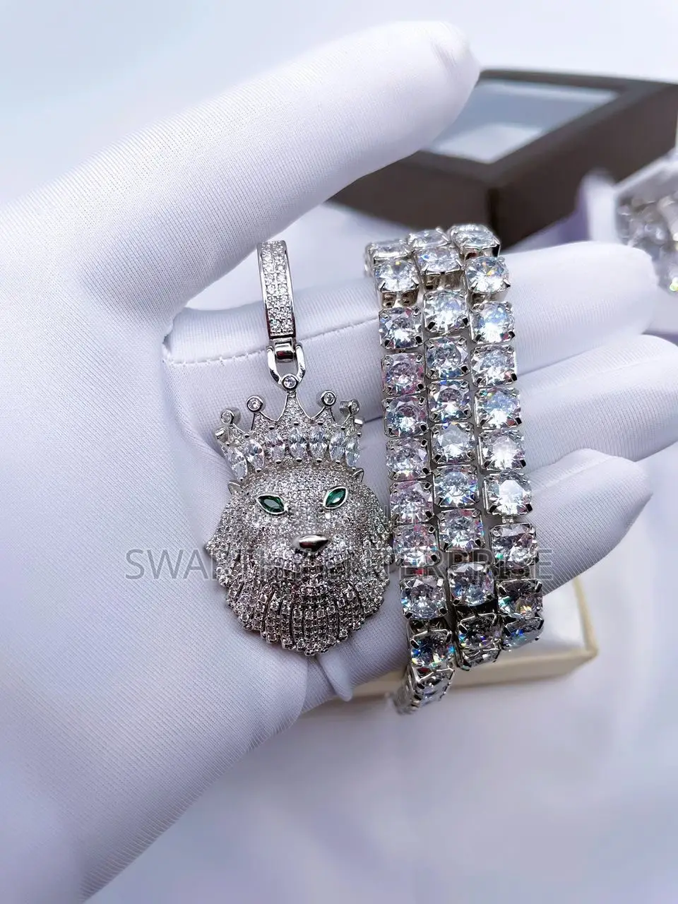 Zirconium Ice Chains Neckpiece Pendant
