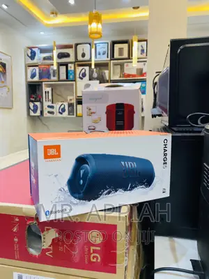 Brand New JBL Charge 5 Bluetooth Speaker(Blue Black).