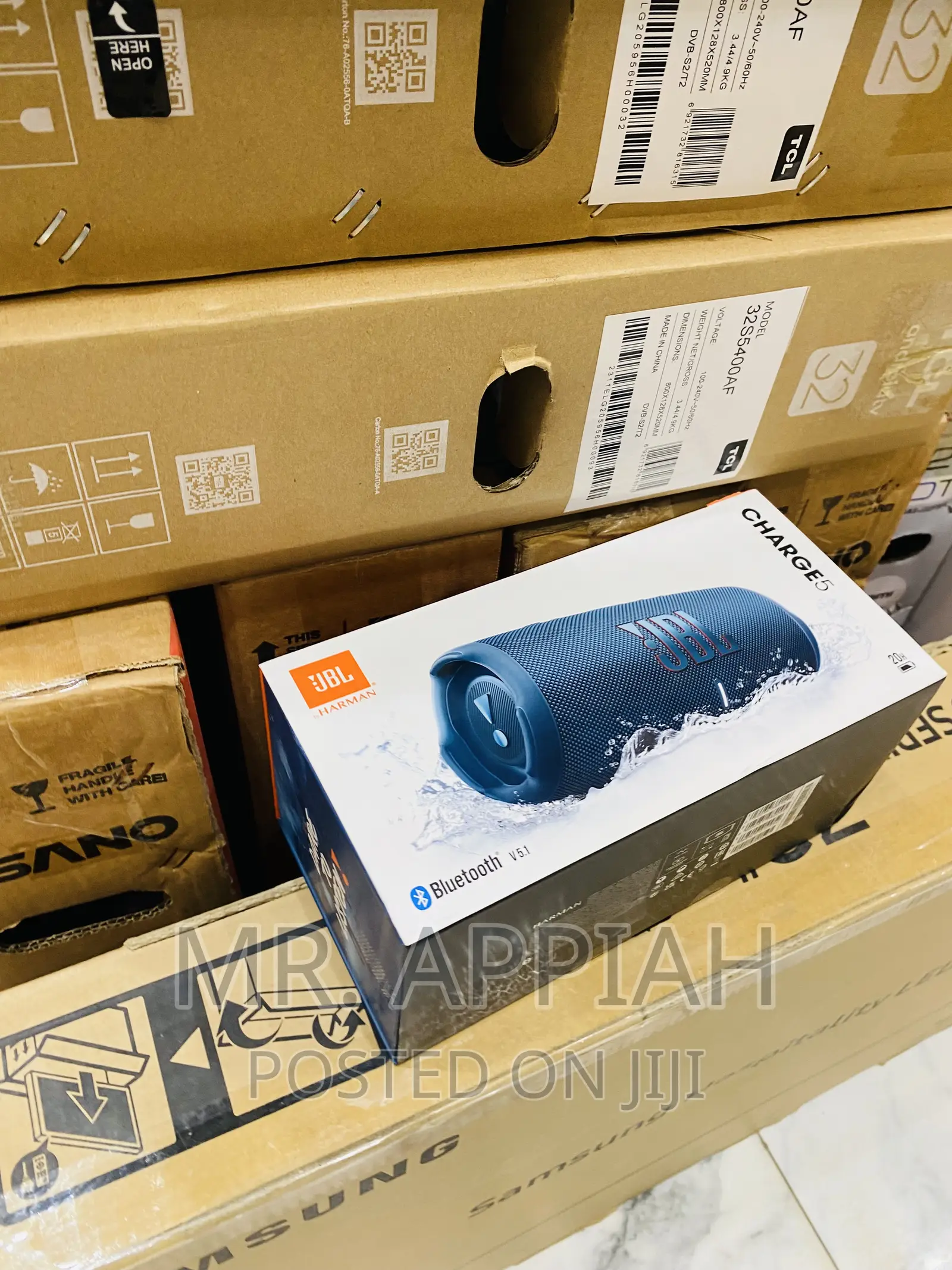 Quality JBL Charge 5 Portable Bluetooth Speaker(Blueblack).