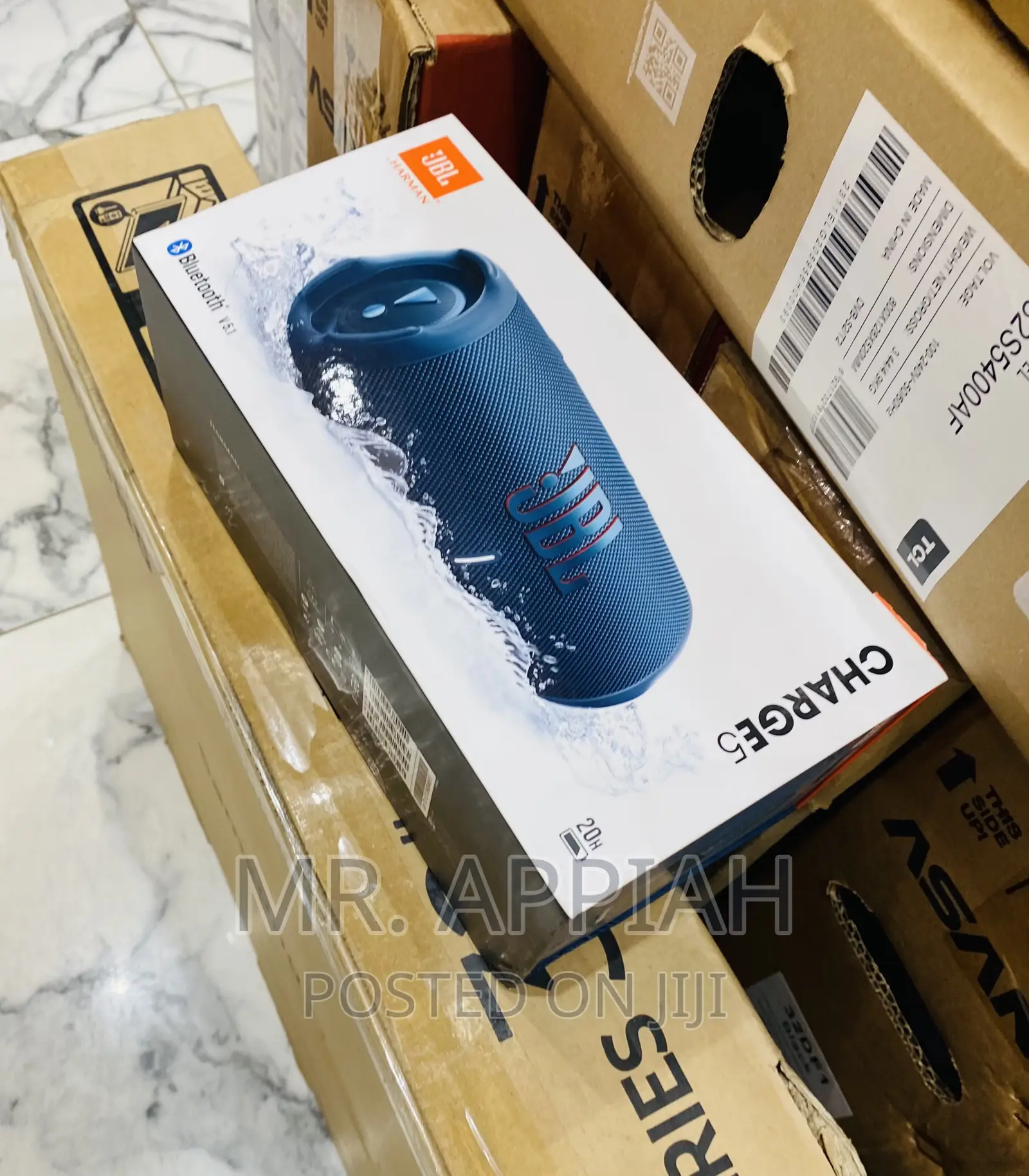 JBL Charge 5 Portable Bluetooth Speaker(Blueblack).