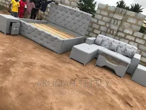Bed Frame With Set of Sofa Chair