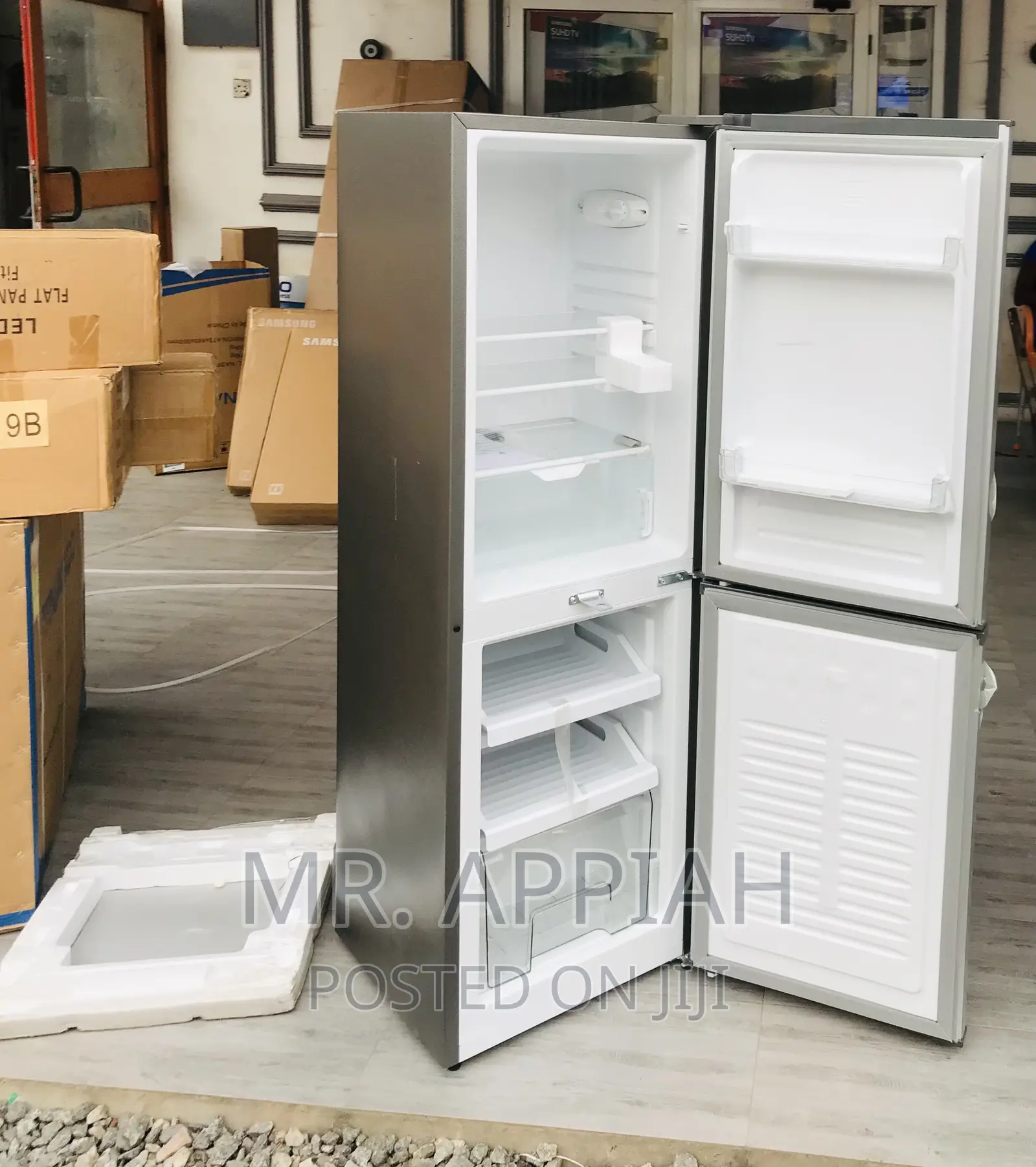 Zara 240bf Double Door Electric Refrigerator(Gray).