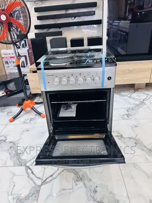 Sliver Gas Electric Cooker Stove 2+2 Volcano