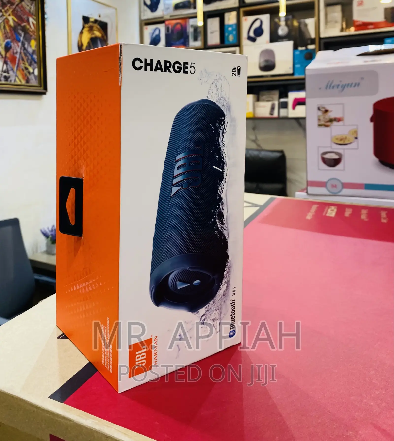Nicely Design JBL Charge 5 Waterproof Speaker,Blueblack