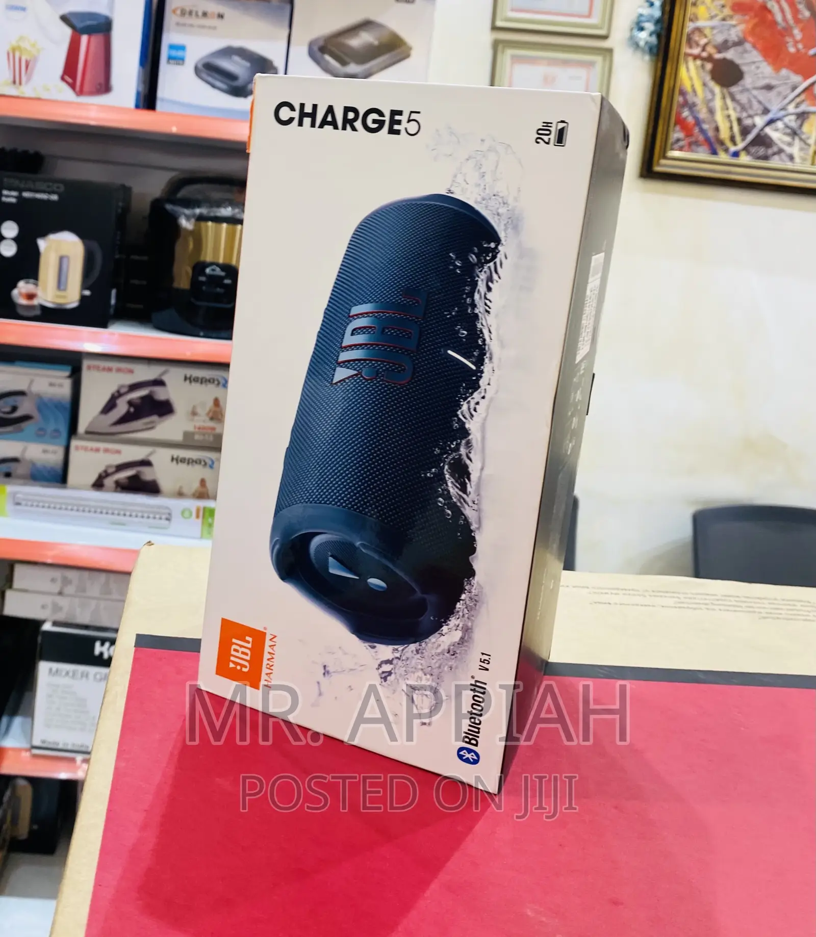 Rechargeable JBL Charge 5(Blueblack)Bluetooth Speaker