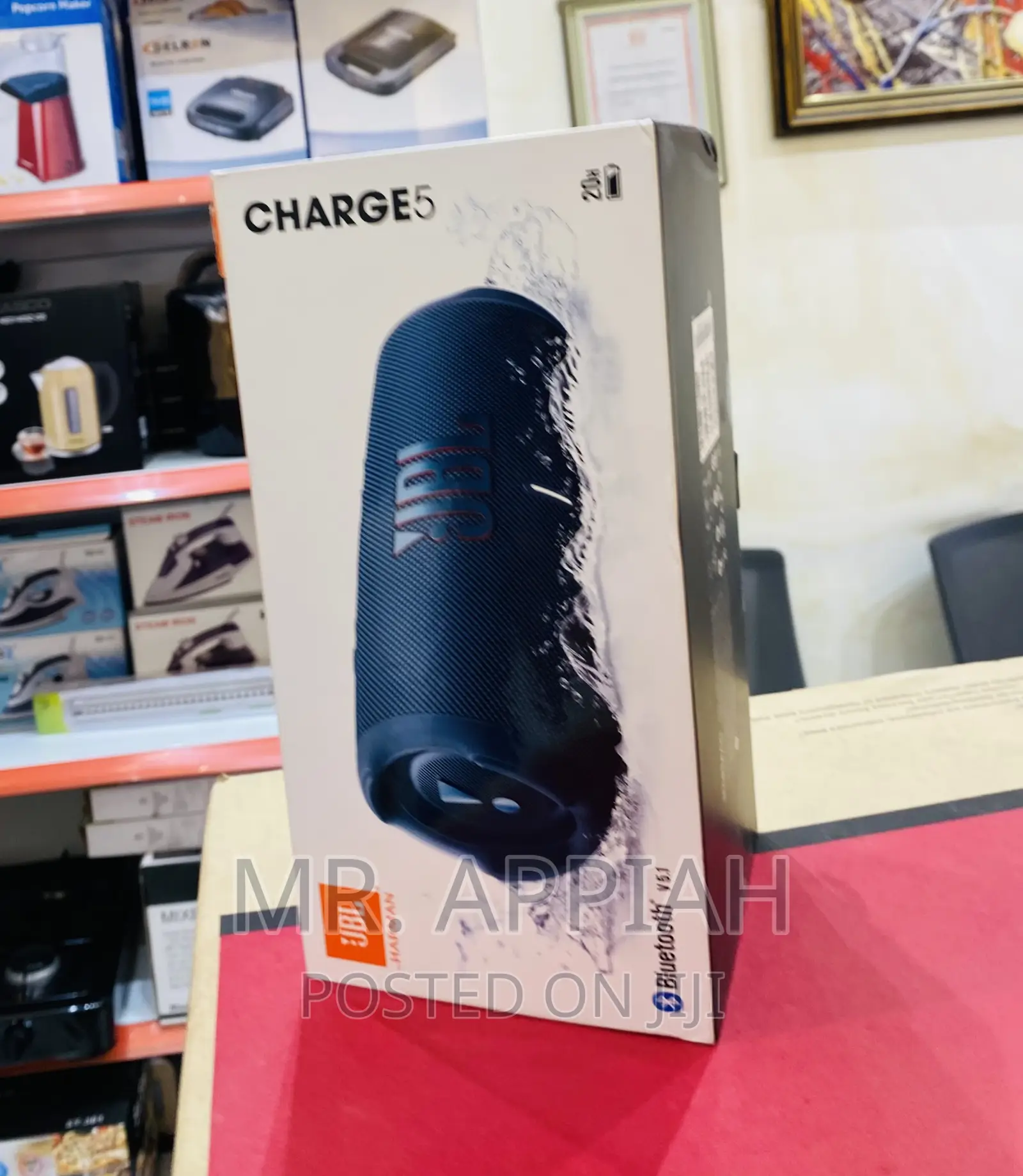 Reliable JBL Charge5 Waterproof Bluetooth Speaker,Blueblack