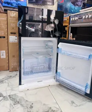 Latest Pearl Pf-10t Double Door Electric Fridge,Black.
