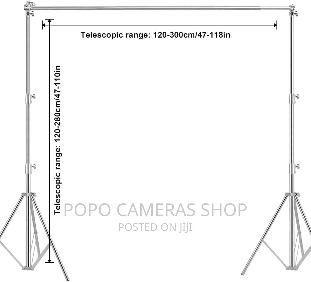 2.8x3m Silver Backdrop Support System
