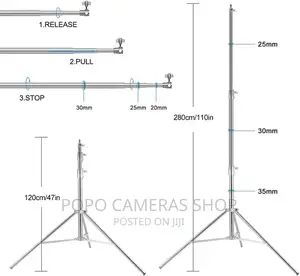 2.8x3m Silver Backdrop Support System
