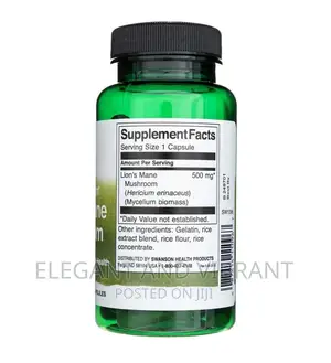 Lions Mane Mushroom Capsules 500mg 60 Capsules