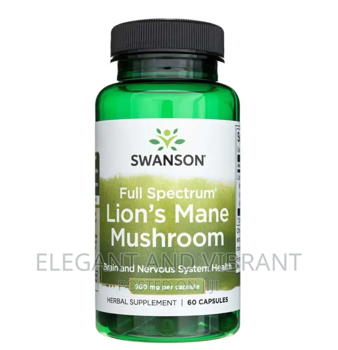 Lions Mane Mushroom Capsules 500mg 60 Capsules