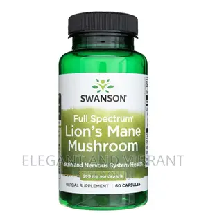 Lions Mane Mushroom Capsules 500mg 60 Capsules