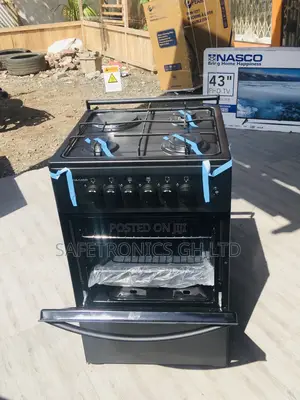 50x50 Oven With Grill 3 Gas 1 Electric Black Volcano Cooker