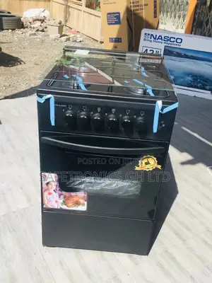 Oven With Grill 50x50 1 Electric 3 Gas Volcano Black Cooker