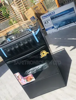 Volcano Black 50x50 Oven With Grill 3 Gas 1 Electric Burner