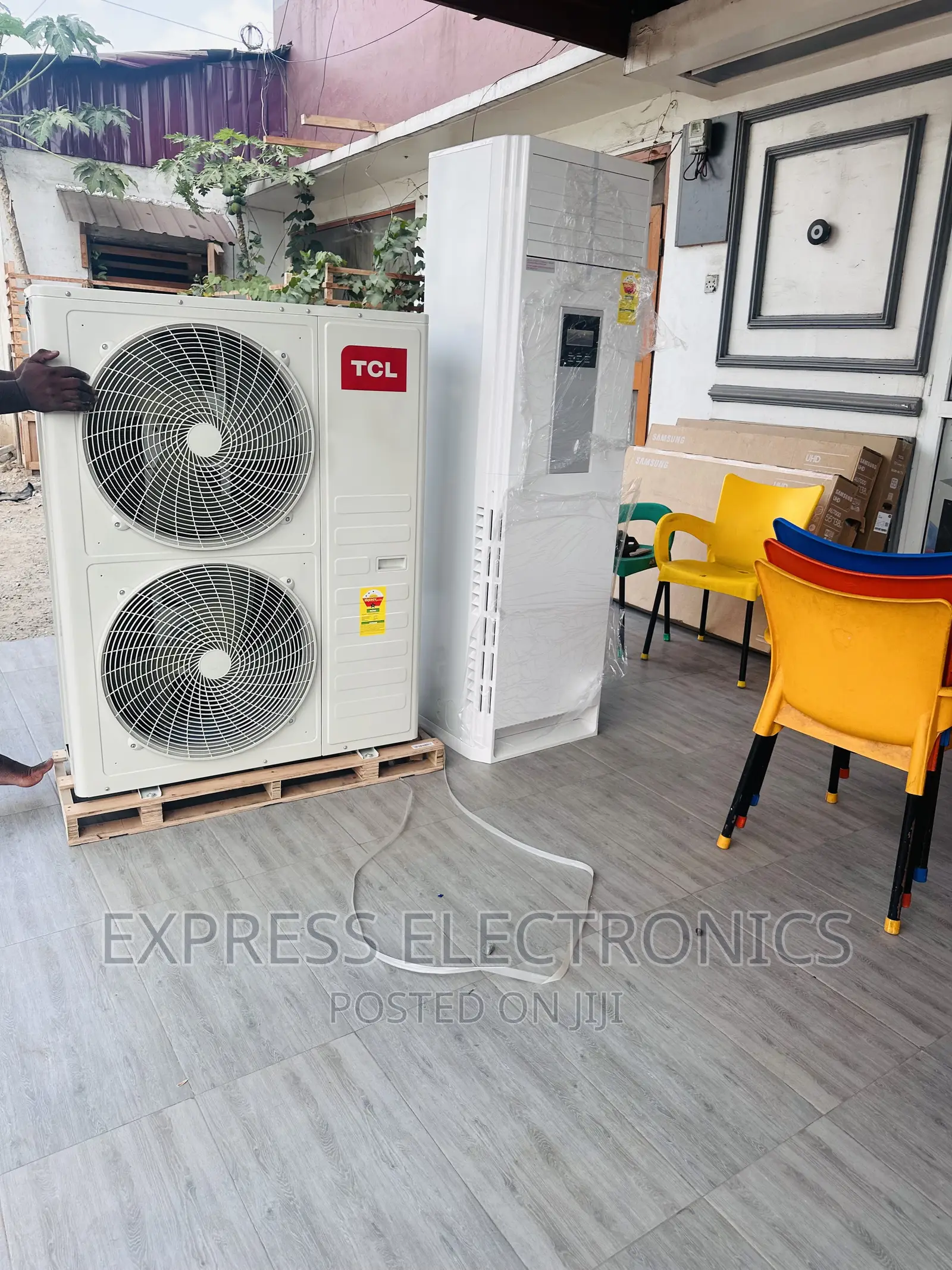 TEXT Us for Your TCL 5hp AC Split R410 Gas Floor Standing