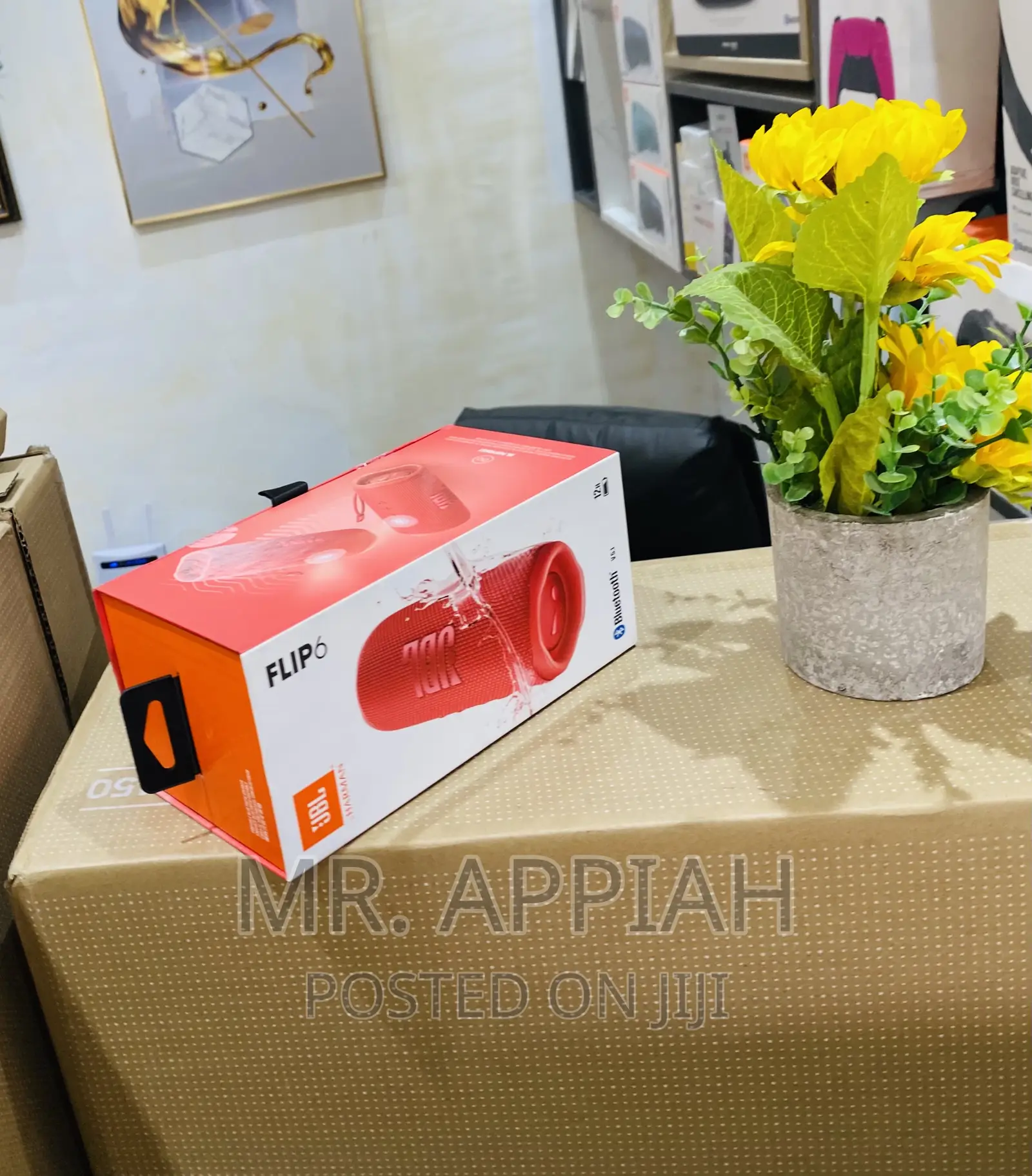Shop JBL Flip 6 Rechargeable Bluetooth Speaker(Red).