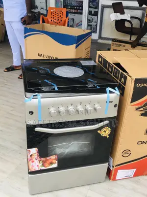 4 Gas Cooker Oven With Grill 60x60 Ferre Gray Glass Lid