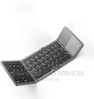 Foldable Portable Wireless Keyboard With Touchpad