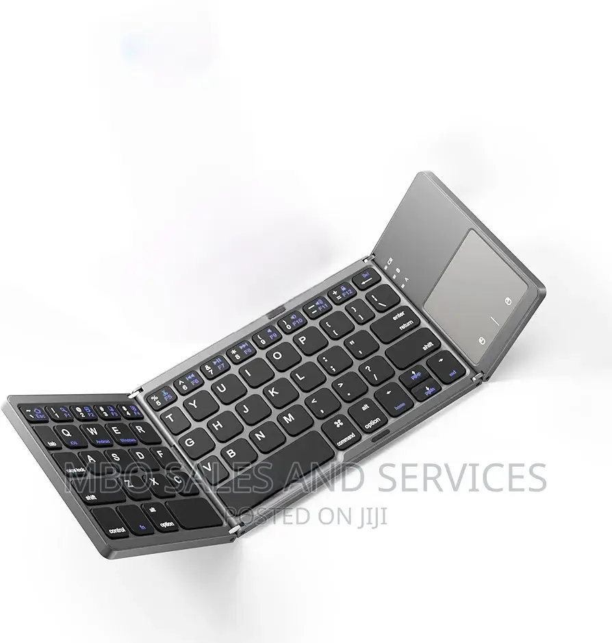 Foldable Portable Wireless Keyboard With Touchpad