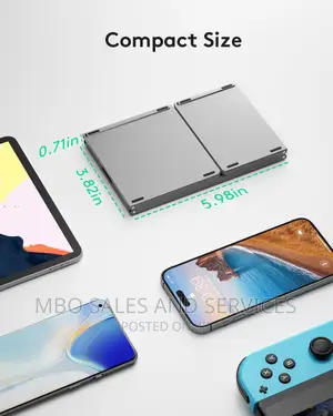 Foldable Portable Wireless Keyboard With Touchpad