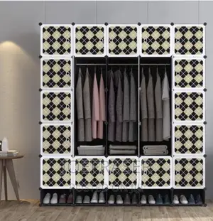 Affordable 25 Plastic Cubes Wardrobe