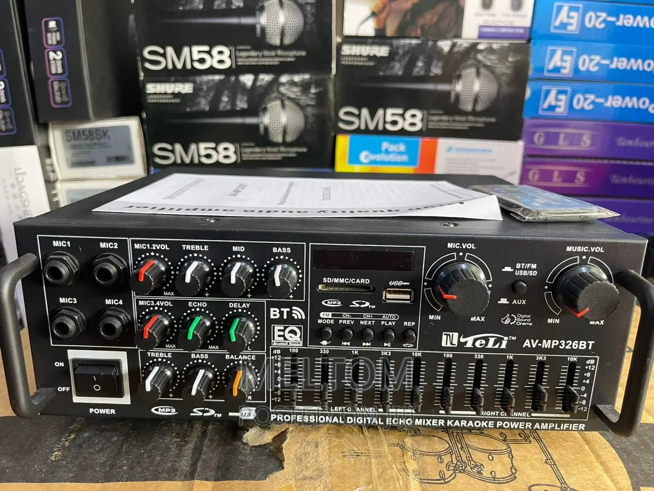 TELI Public Address Karaoke Power Amplifier (AV-MP326BT)